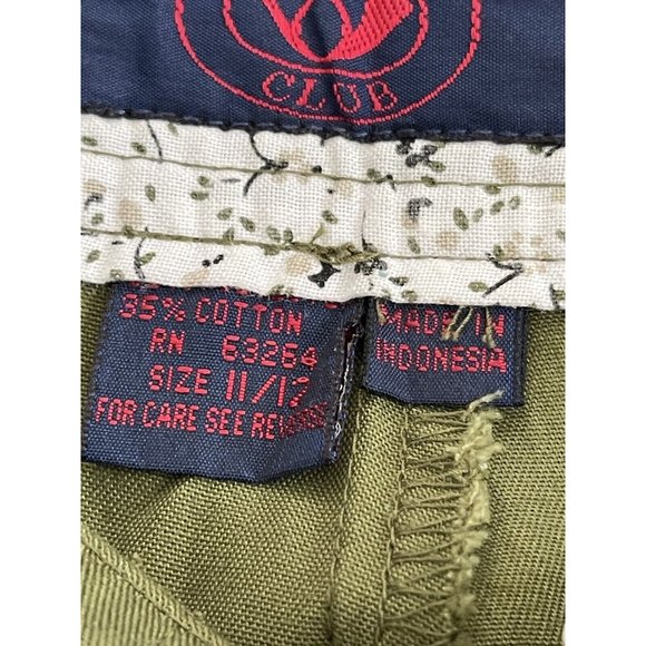 PRINCETON CLUB Bermuda Short Womens 11/12 Regular Size Army Green - Picture 8 of 8